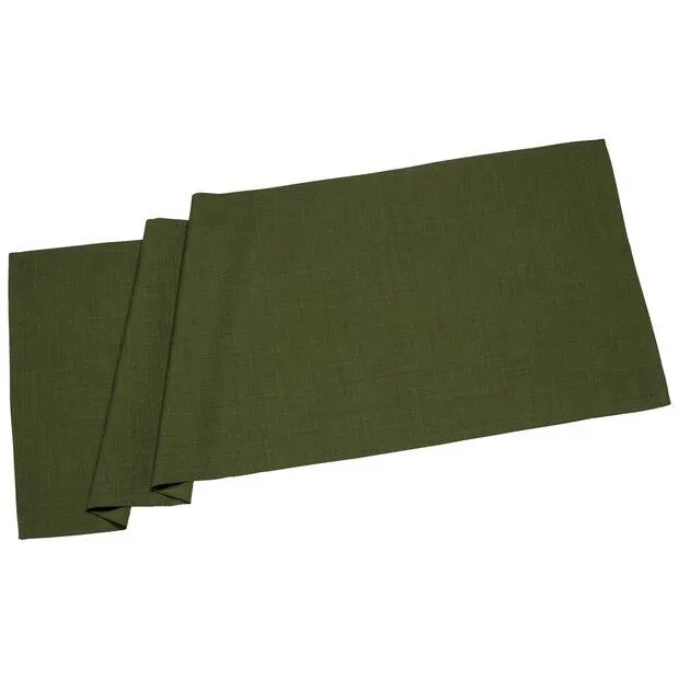 Textil Uni TREND table runner dark green 50 x 140 cm