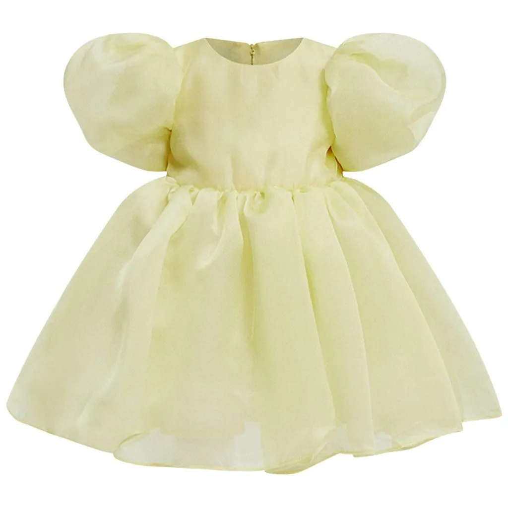 Juliet Organza Mini Kjole Sunshine