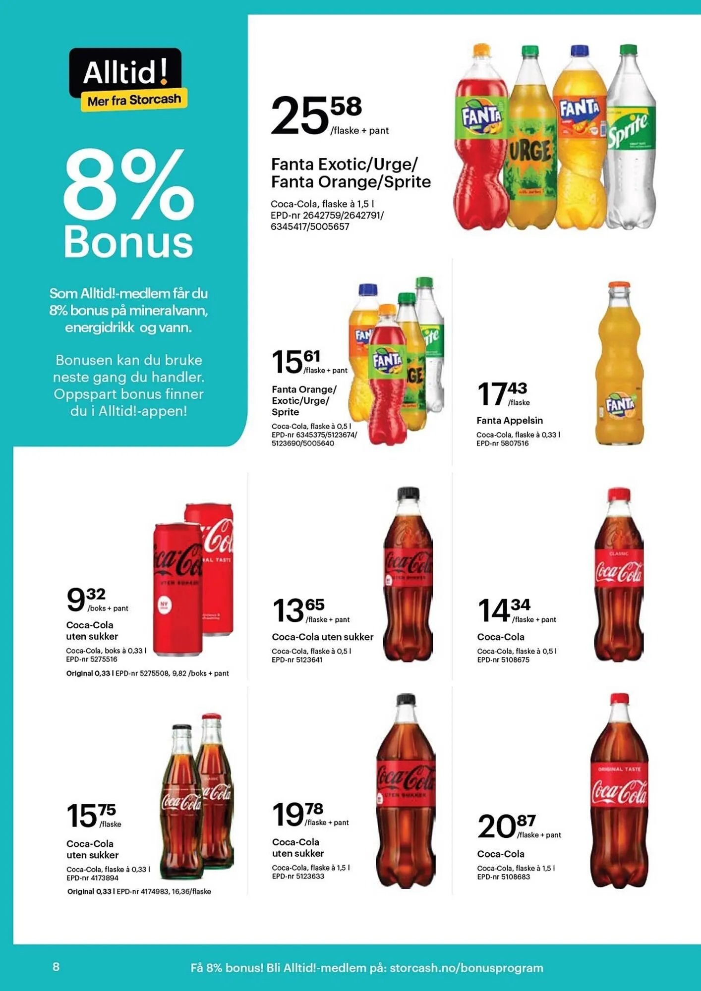 Storcash Kundeavis fra 26. august til 7. september 2024 - kundeavisside 8