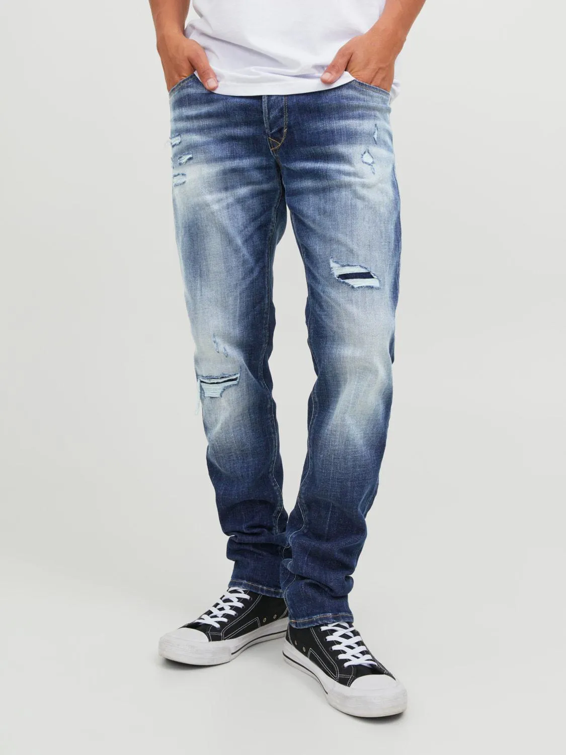 JJIGLENN JJBLAIR GE 475 SN Jeans med slim fit