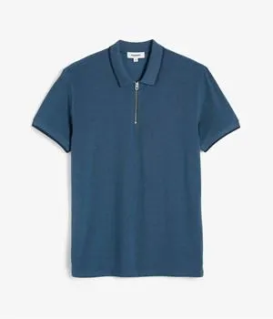 Tennisskjorte med glidelås