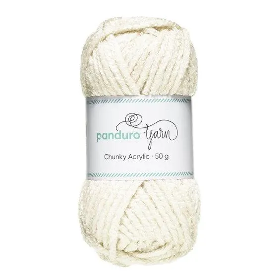 Garn Chunky Acrylic 50 g offwhite
