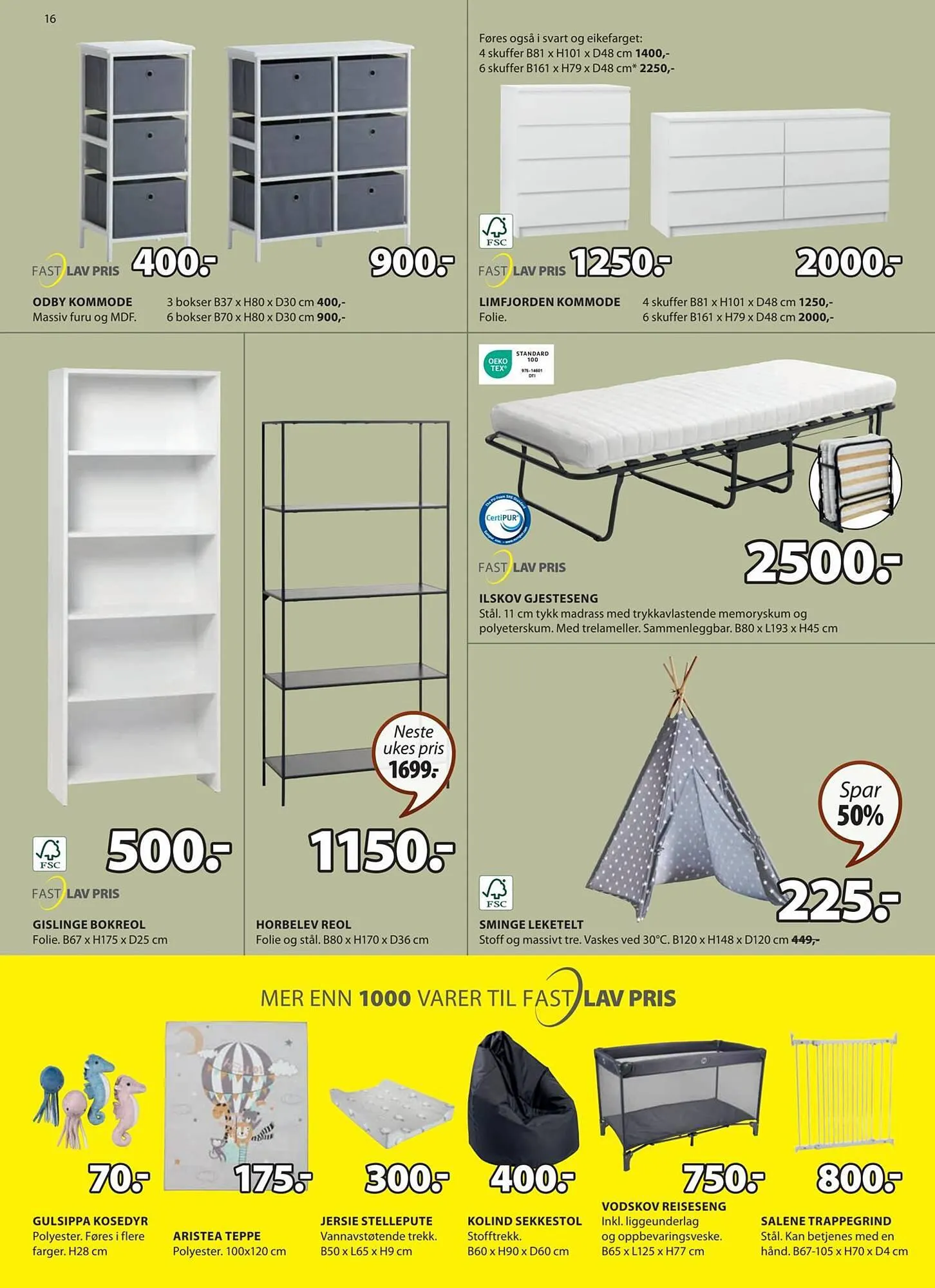 JYSK Kundeavis fra 17. september til 23. september 2023 - kundeavisside 16