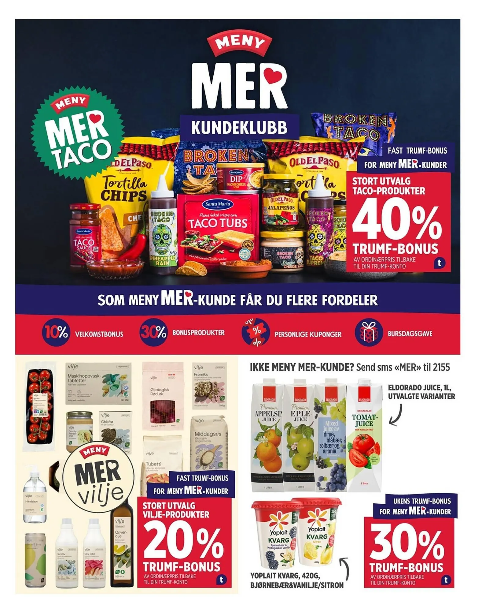 Meny kundeavis fra 5. januar til 10. januar 2026 - kundeavisside 10