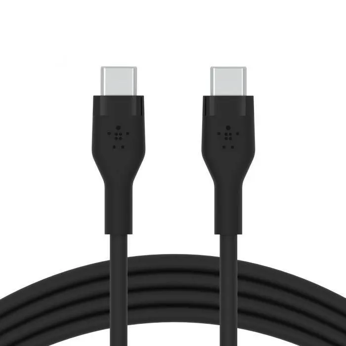 Belkin 1m USB-C til USB-C Silikon Ladekabel - Svart