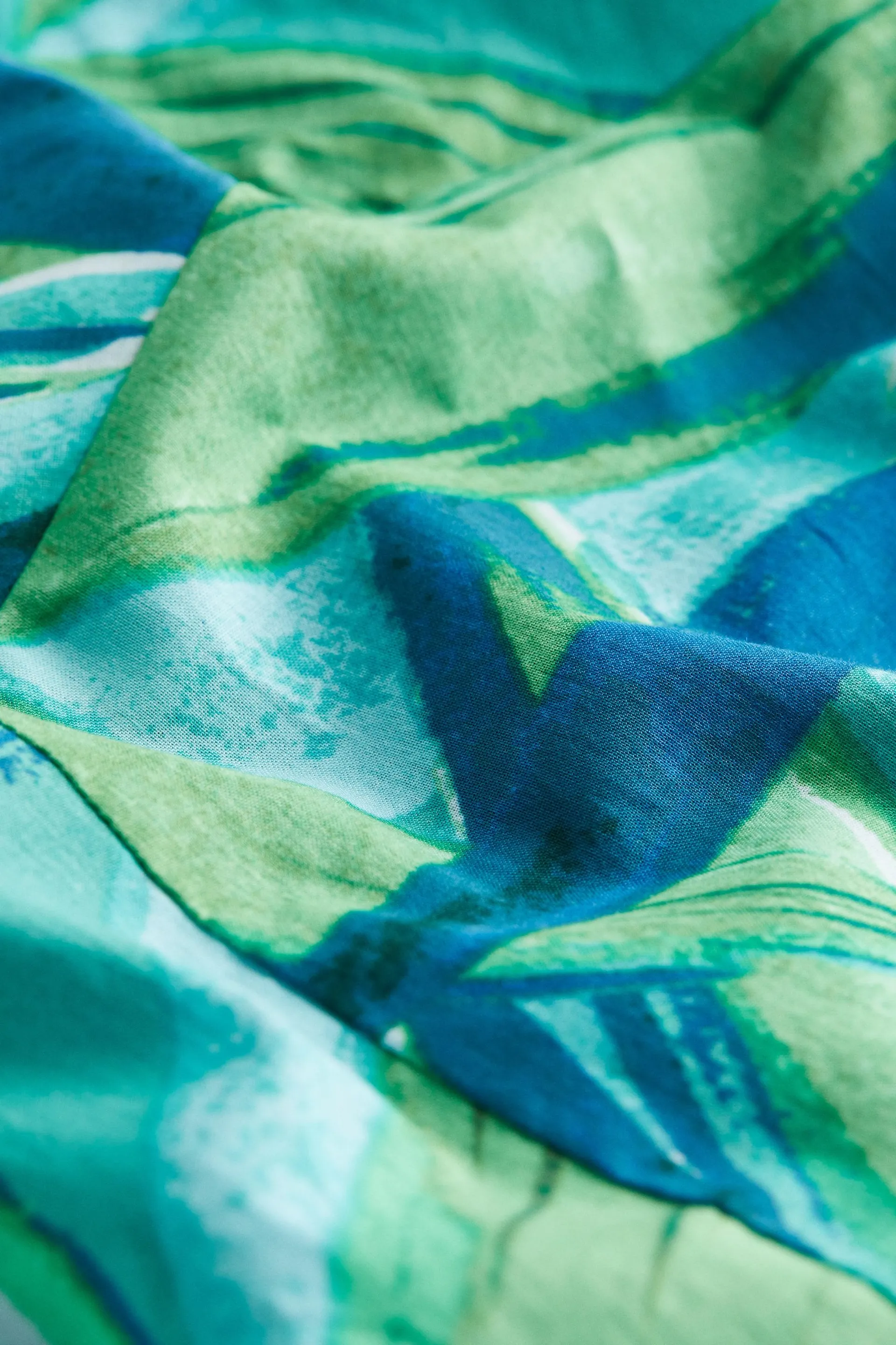 Halterneck-kjole i bomull