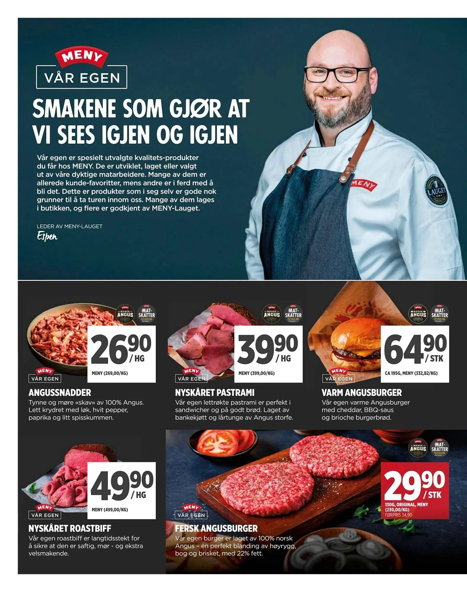 Meny kundeavis fra 15. mars til 19. mars 2026 - kundeavisside 4