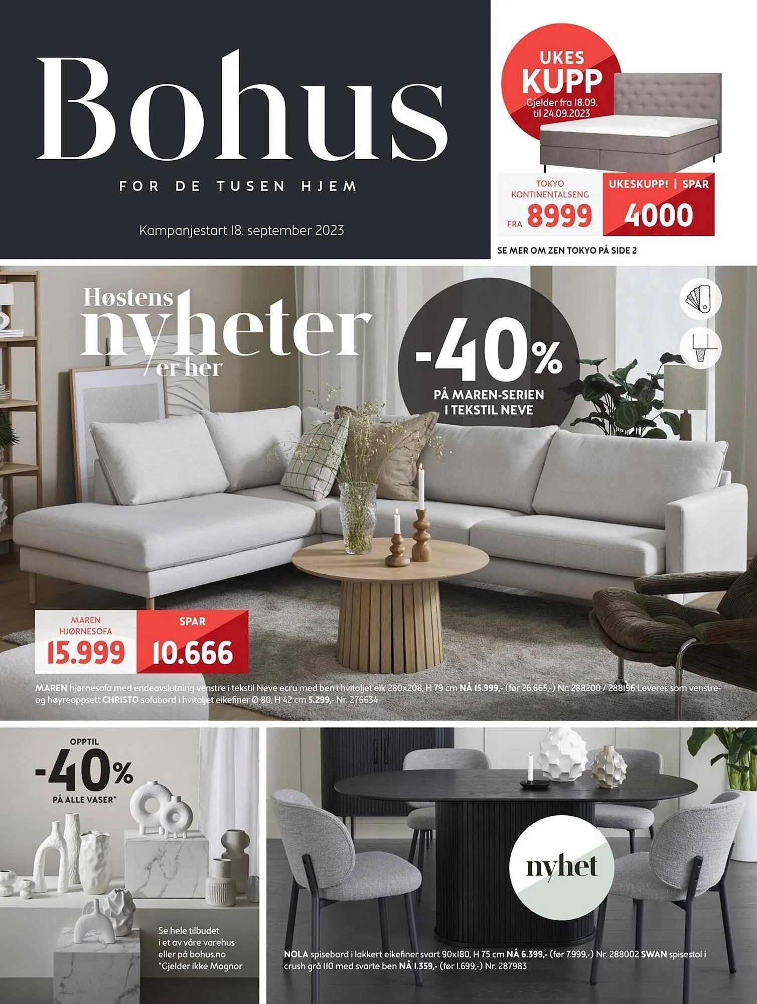 Bohus Kundeavis fra 16. september til 1. oktober 2023 - kundeavisside 1