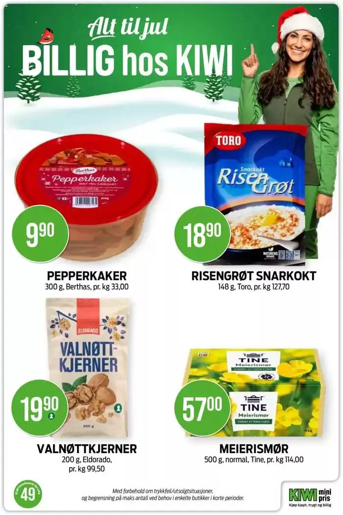 Kiwi Kundeavis fra 2. desember til 8. desember 2024 - kundeavisside 16