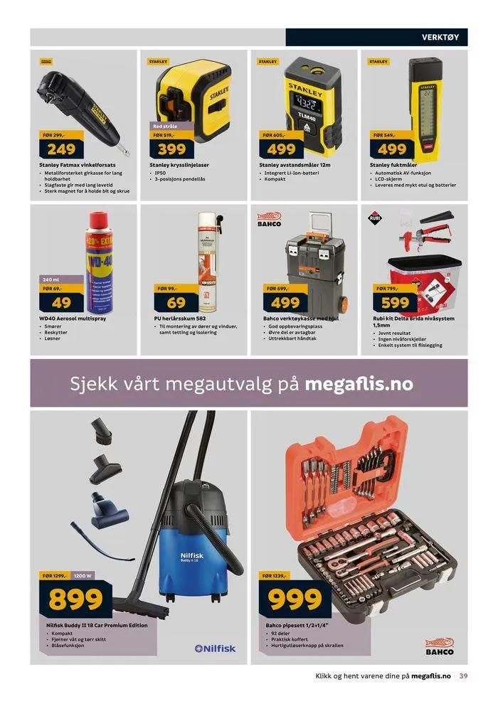 Megaflis kundeavis fra 15. april til 29. april 2024 - kundeavisside 39