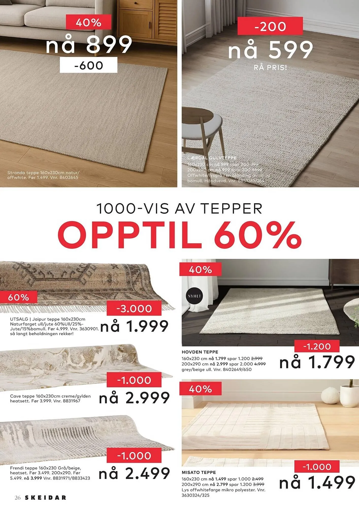 Skeidar kundeavis fra 30. mars til 15. april 2026 - kundeavisside 26