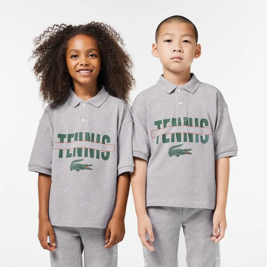 Cotton Piqué Print Polo Shirt