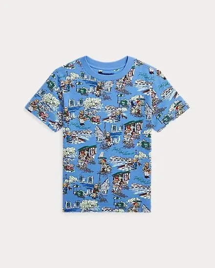 Polo Bear Paris-Print Cotton Jersey Tee