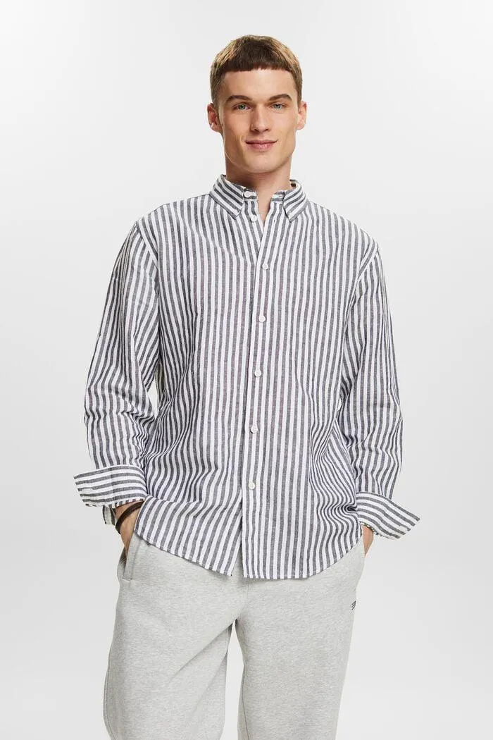 Striped Cotton Poplin Shirt
