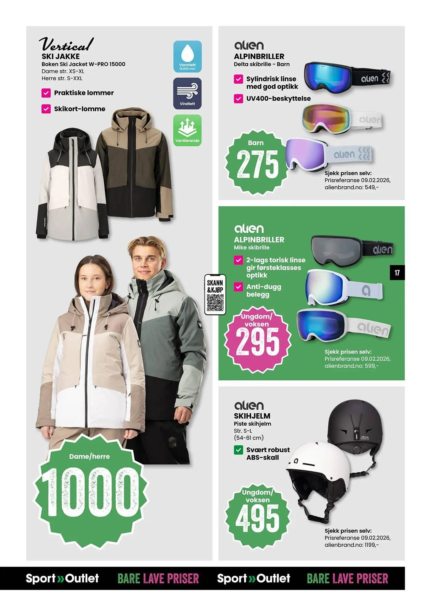 Sport Outlet kundeavis fra 24. februar til 9. mars 2026 - kundeavisside 17