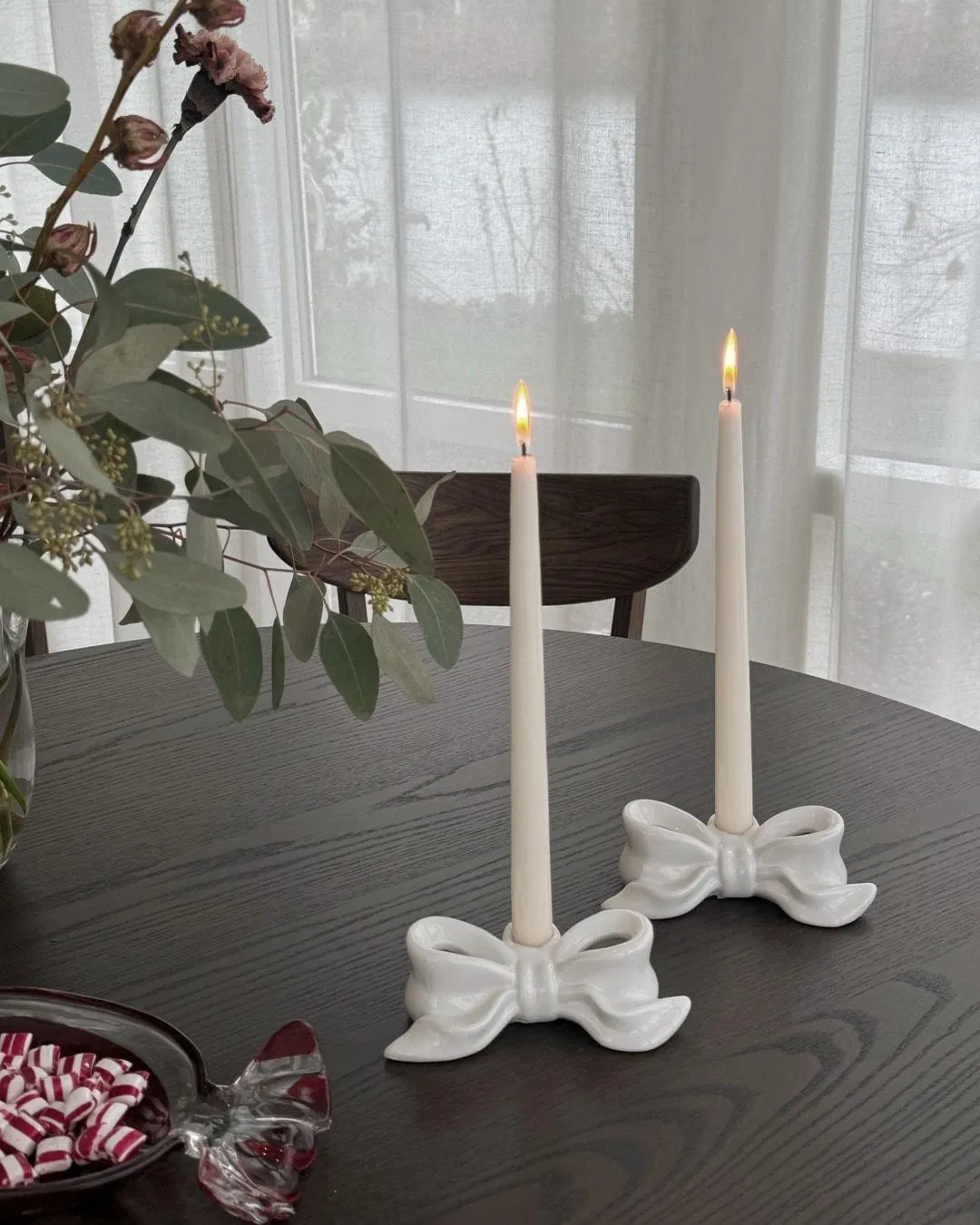 Lysestake Rosett hvit | Interiør på nett | Lagerhaus.no