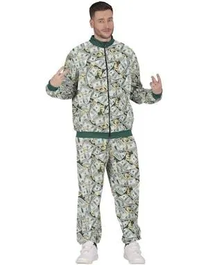 80-talls Grilldress med Dollarmotiv til Herre