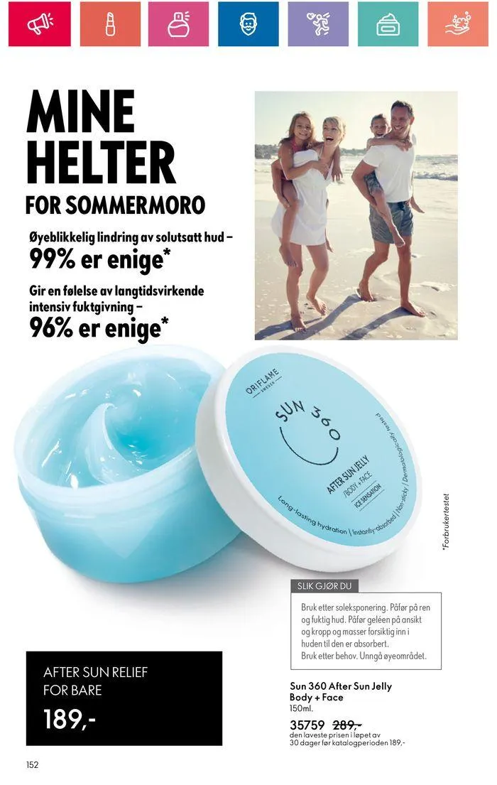 ORIFLAME Kundeavis fra 20. juni til 4. juli 2024 - kundeavisside 152