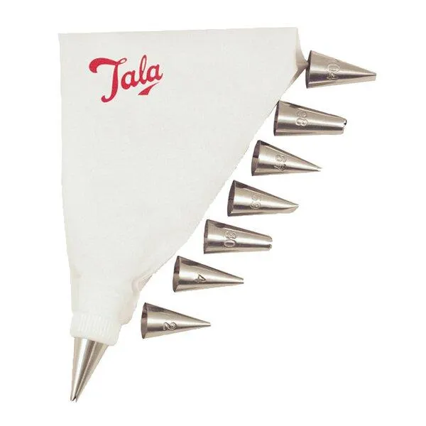 Sprøytesett med 8 tyller