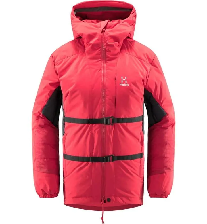 Haglöfs Nordic Expedition Down Hood Women Scarlet Red/Dala Red