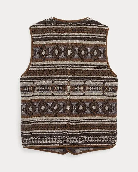 Jacquard Pile Fleece Gilet