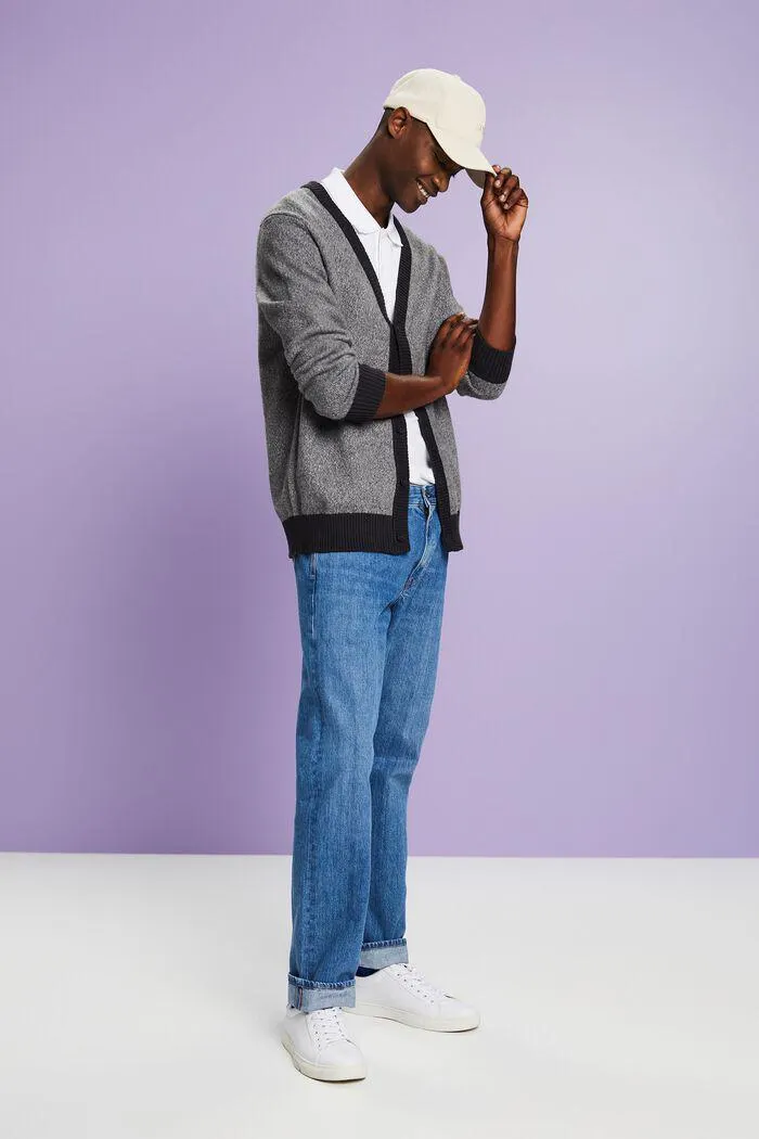 Mid-Rise Straight Jeans