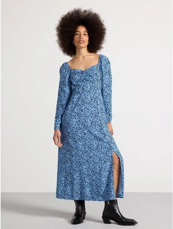 Langermet kjole med mønster