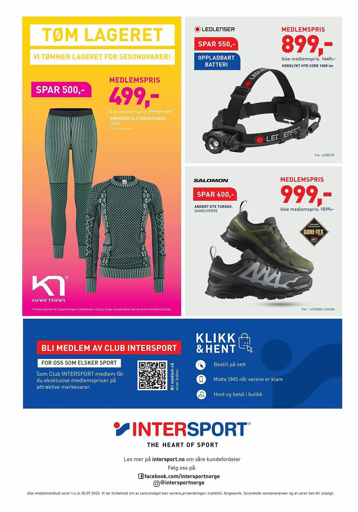 Intersport Kundeavis fra 18. september til 30. september 2023 - kundeavisside 24