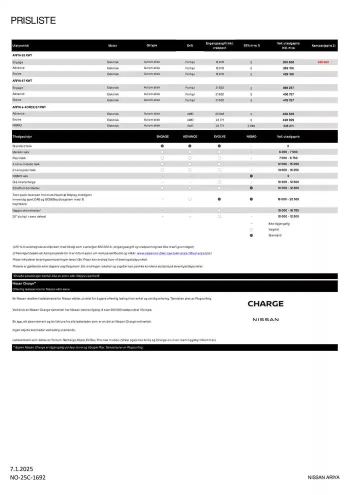 ARIYA fra 9. januar til 9. januar 2026 - kundeavisside 2