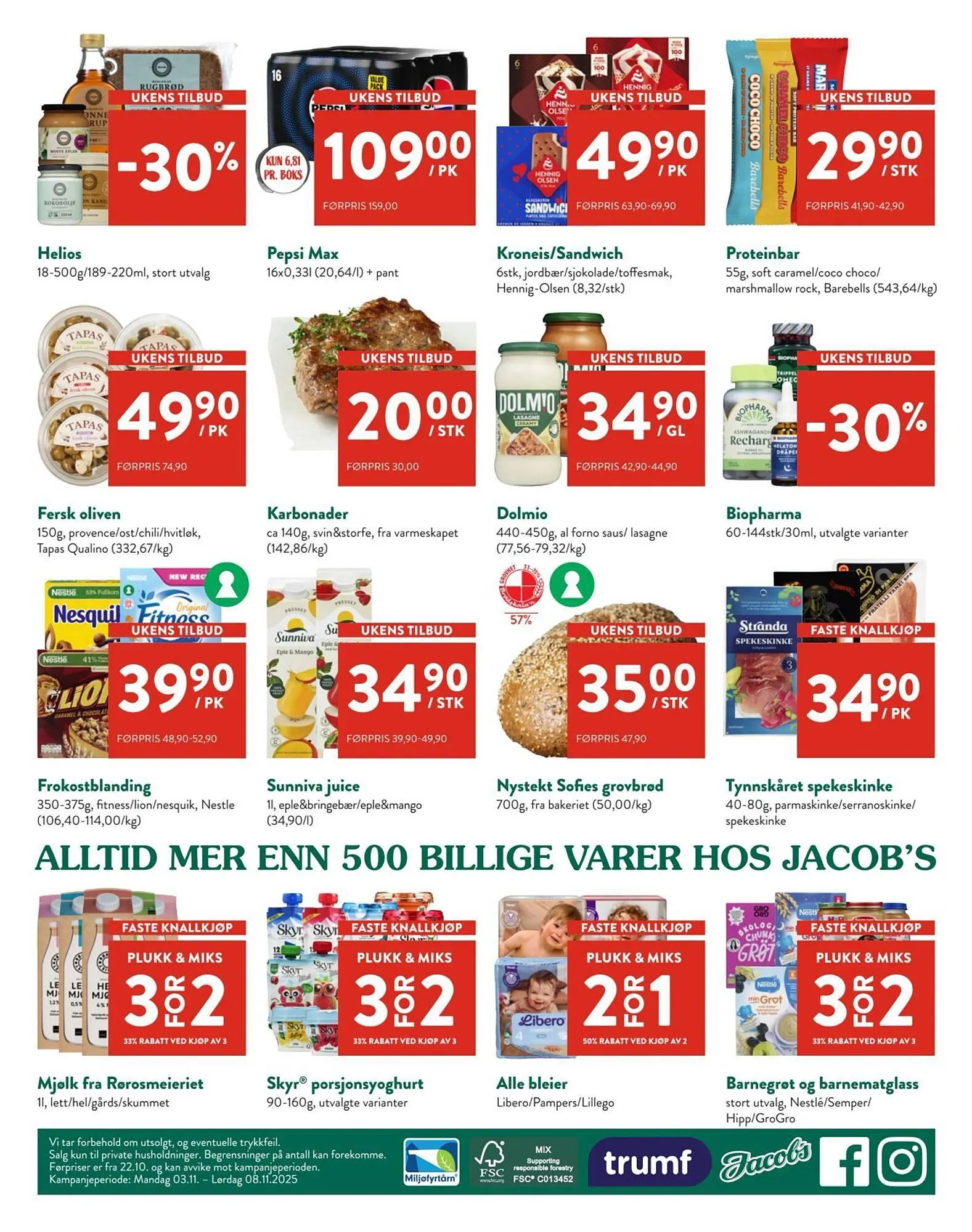 Jacobs kundeavis fra 3. november til 8. november 2025 - kundeavisside 6