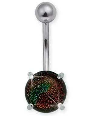 Moonstone Multi - Navlepiercing i Ekte Sølv