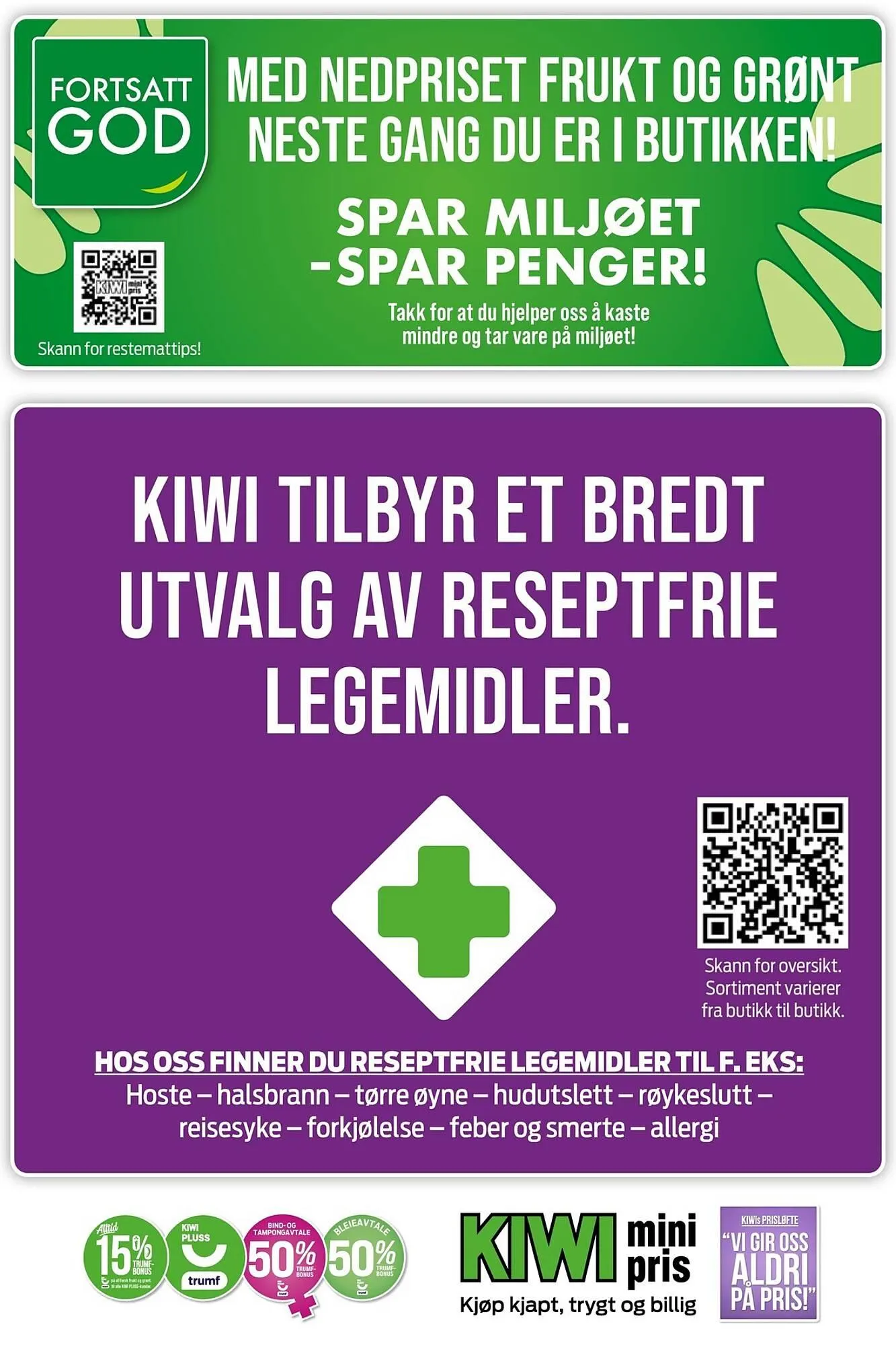 Kiwi kundeavis fra 16. mars til 22. mars 2026 - kundeavisside 34