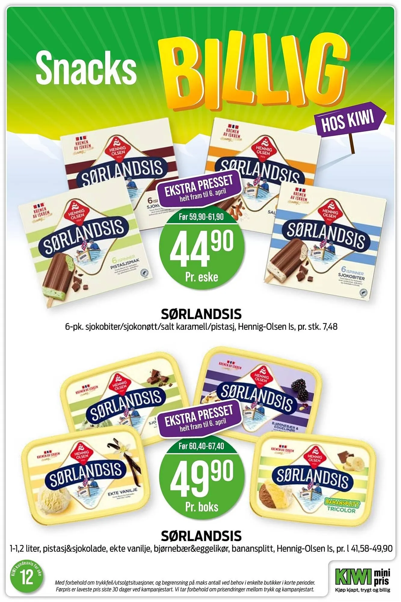 Kiwi kundeavis fra 16. mars til 22. mars 2026 - kundeavisside 9