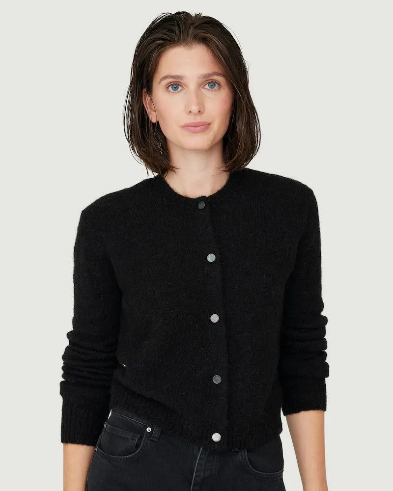 Cardigan i ullblanding