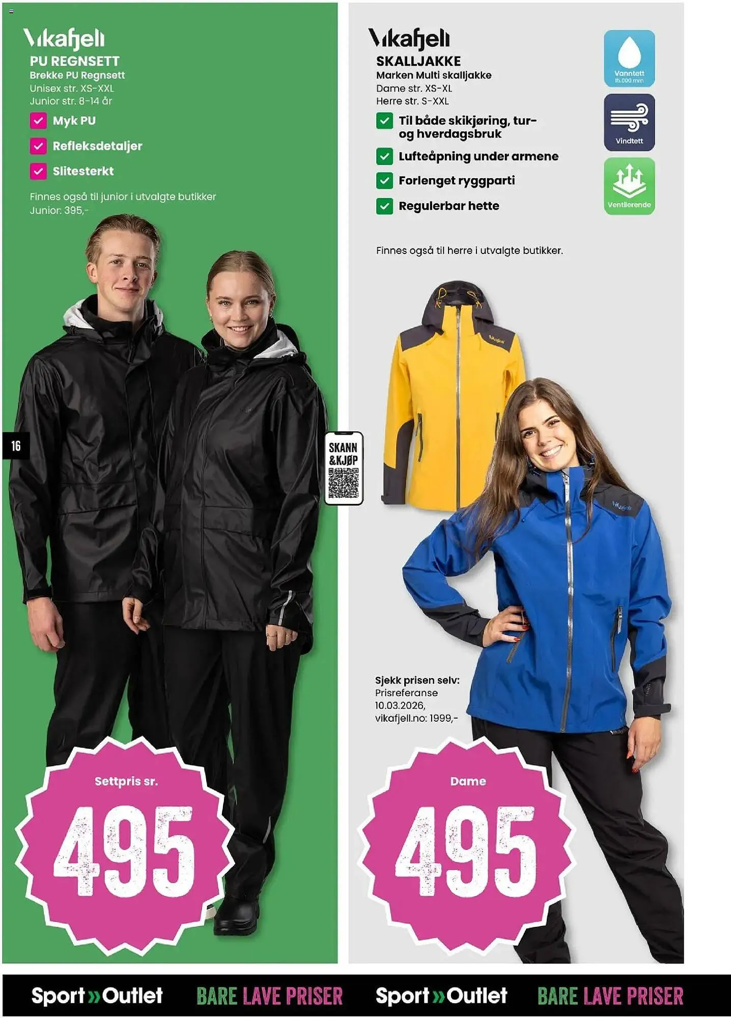 Sport Outlet kundeavis fra 24. mars til 6. april 2026 - kundeavisside 16