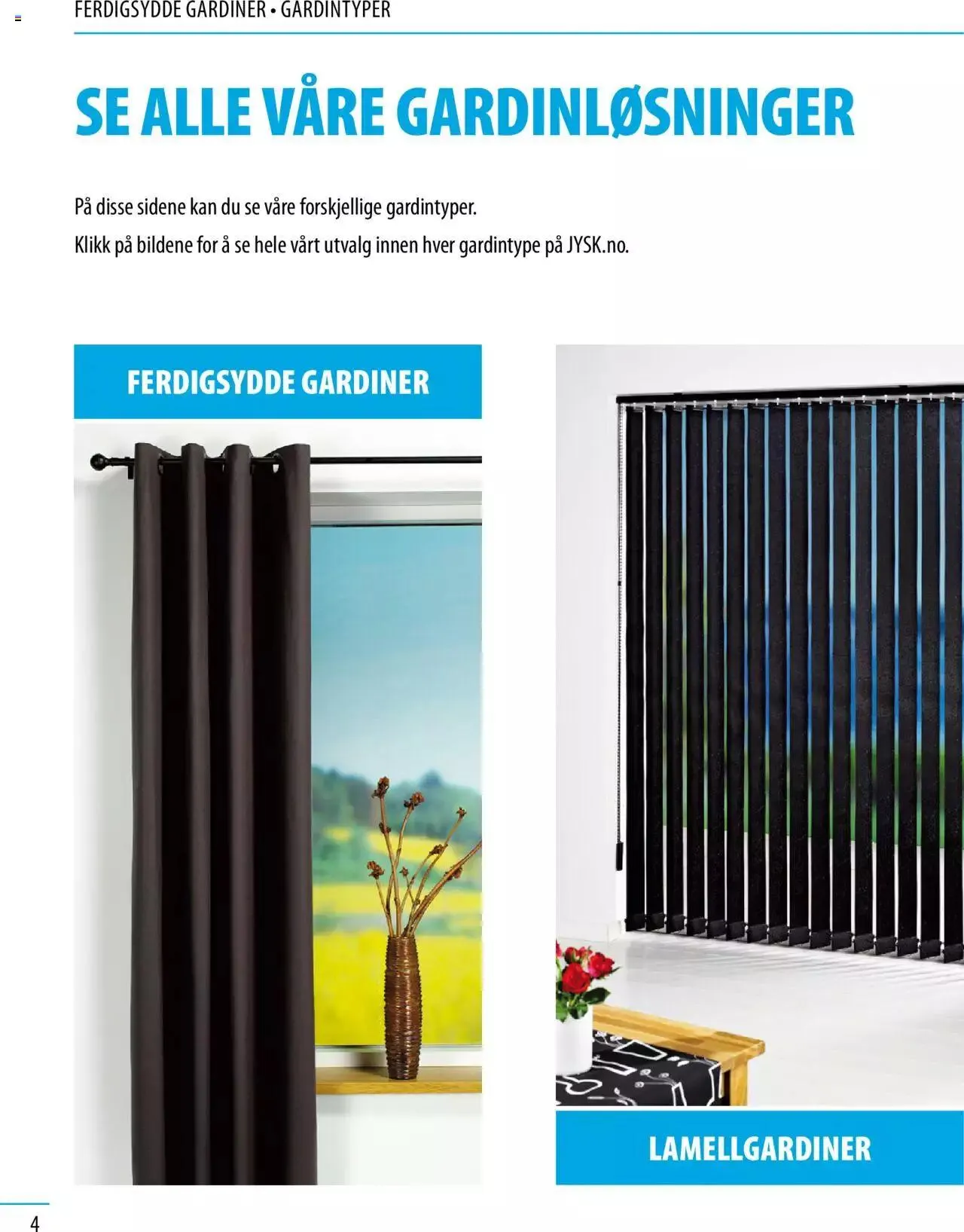 JYSK Inspirasjon til vinduet fra 1. mai til 31. desember 2023 - kundeavisside 4