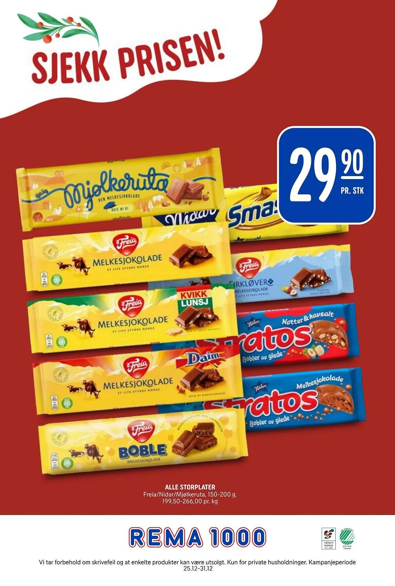Rema 1000 kundeavis fra 25. desember til 1. januar 2026 - kundeavisside 20
