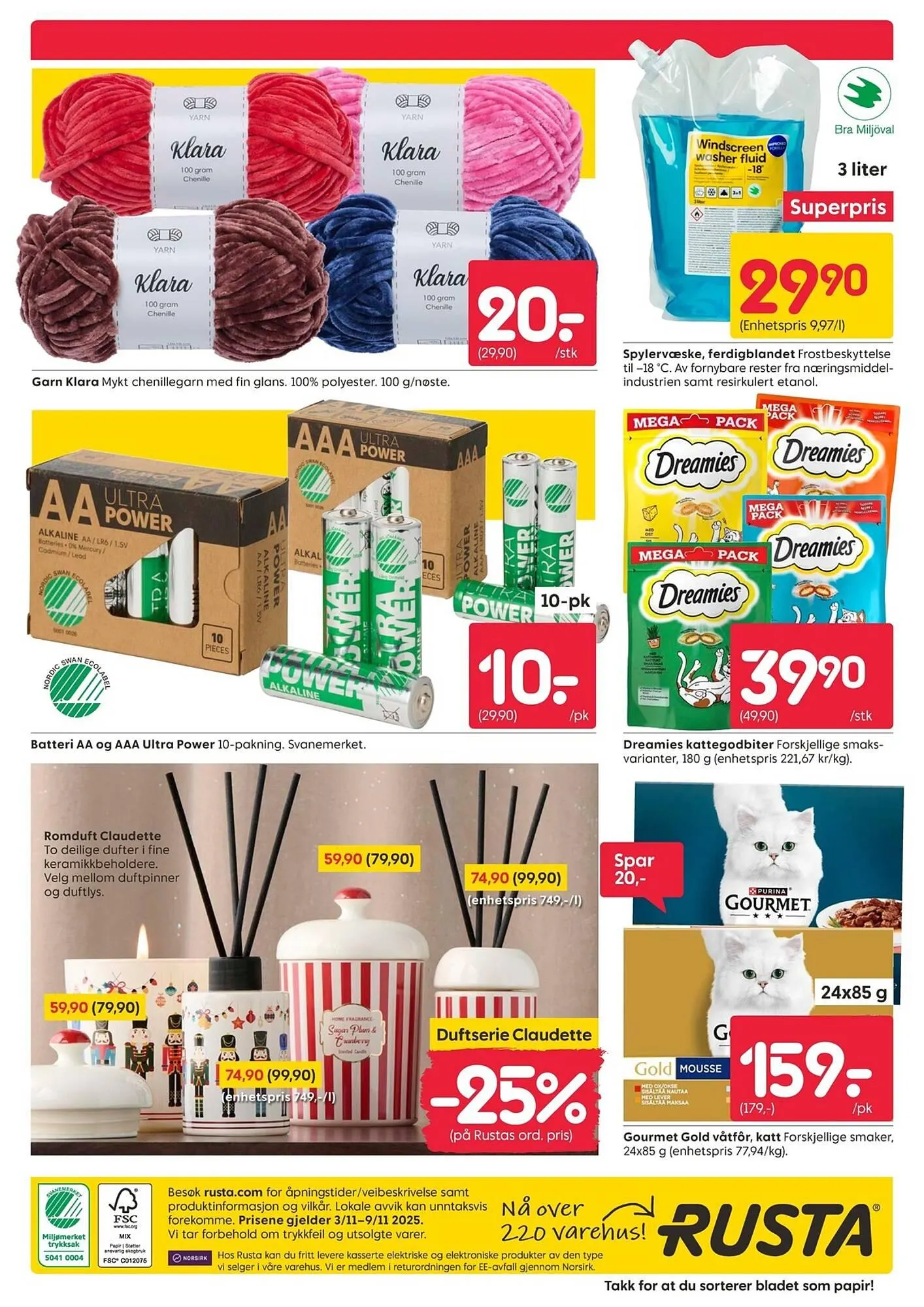 Rusta kundeavis fra 3. november til 9. november 2025 - kundeavisside 16