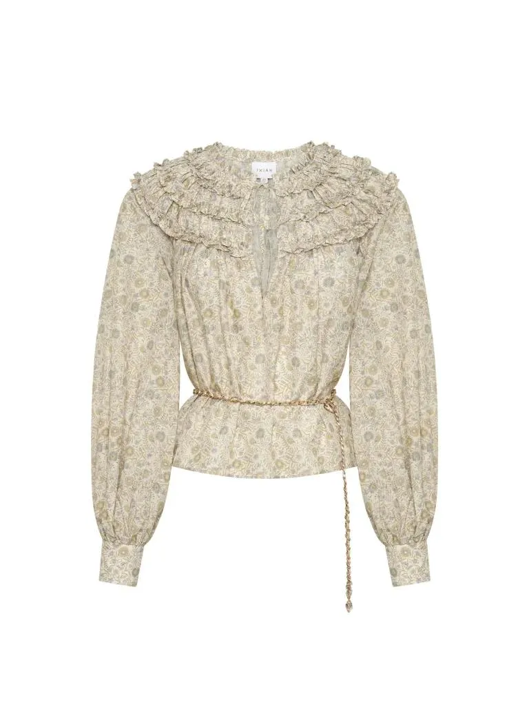 Dahlia Blouse – Flerfarget