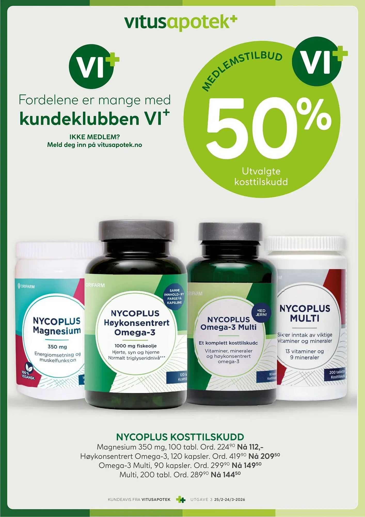 Vitusapotek kundeavis fra 25. februar til 25. mars 2026 - kundeavisside 2