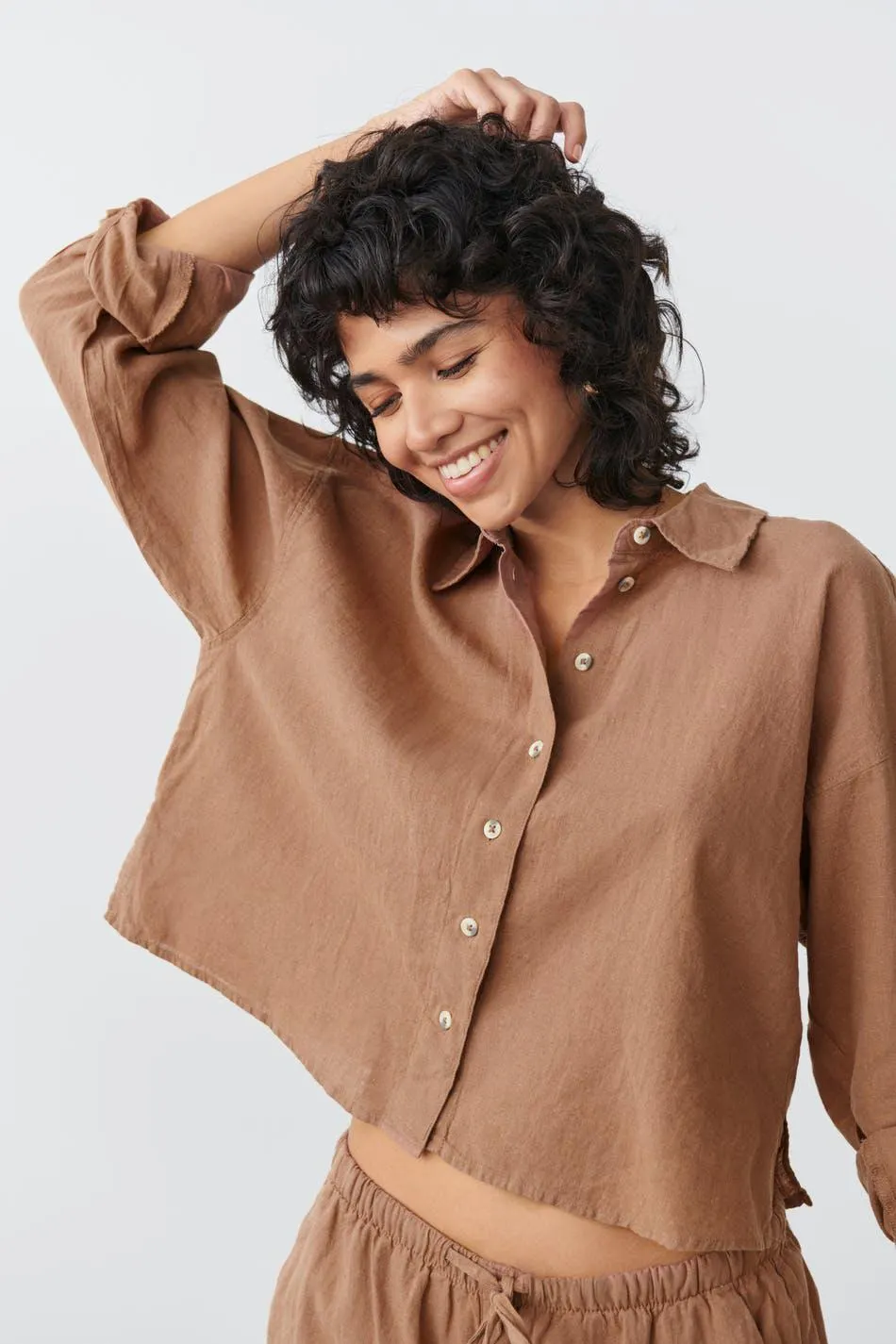 Magda linen blend shirt