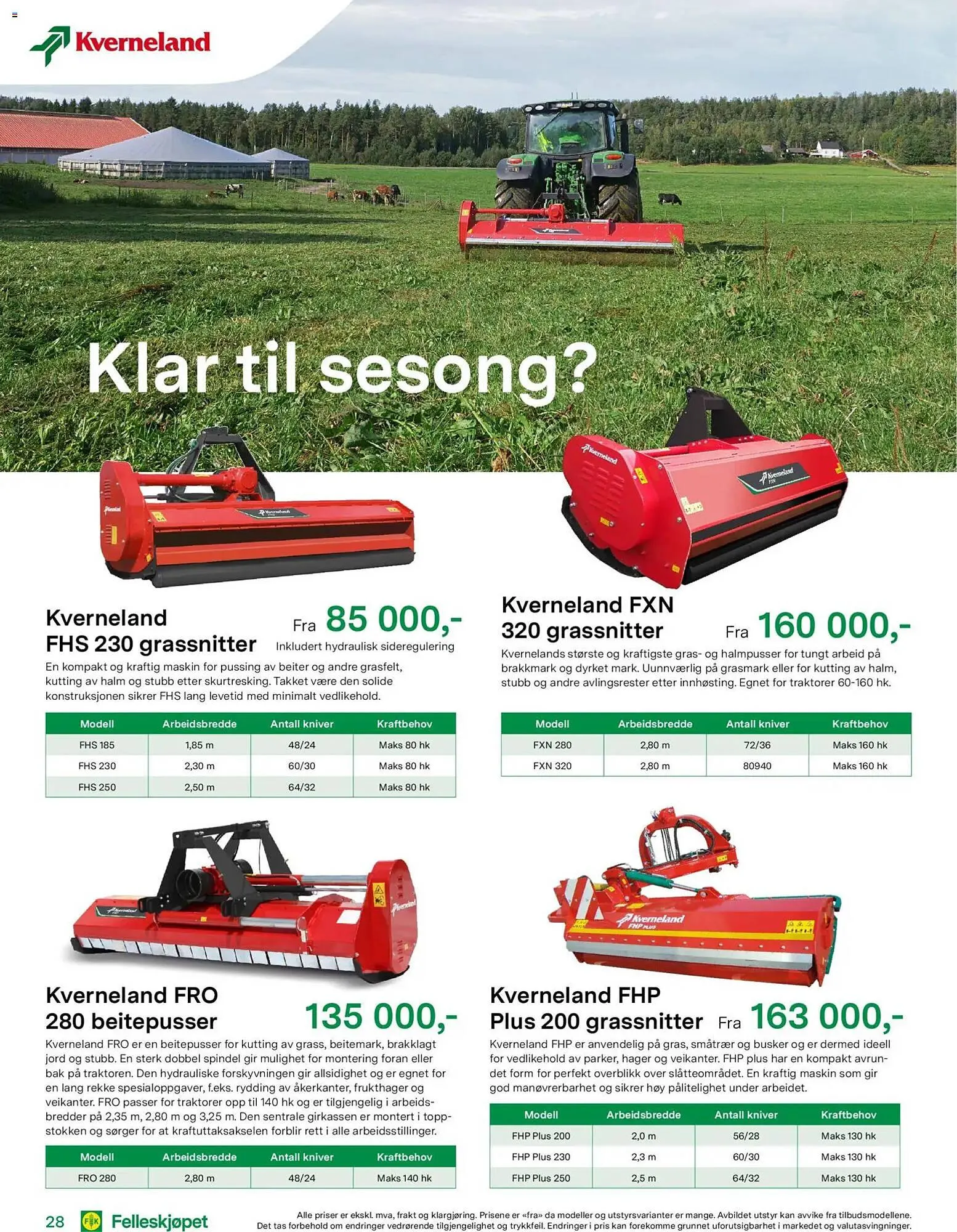 Felleskjøpet kundeavis fra 15. april til 3. januar 2027 - kundeavisside 28