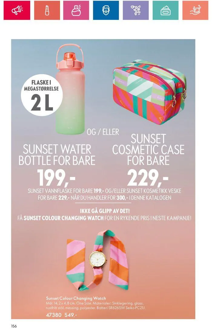 ORIFLAME Kundeavis fra 20. juni til 4. juli 2024 - kundeavisside 156
