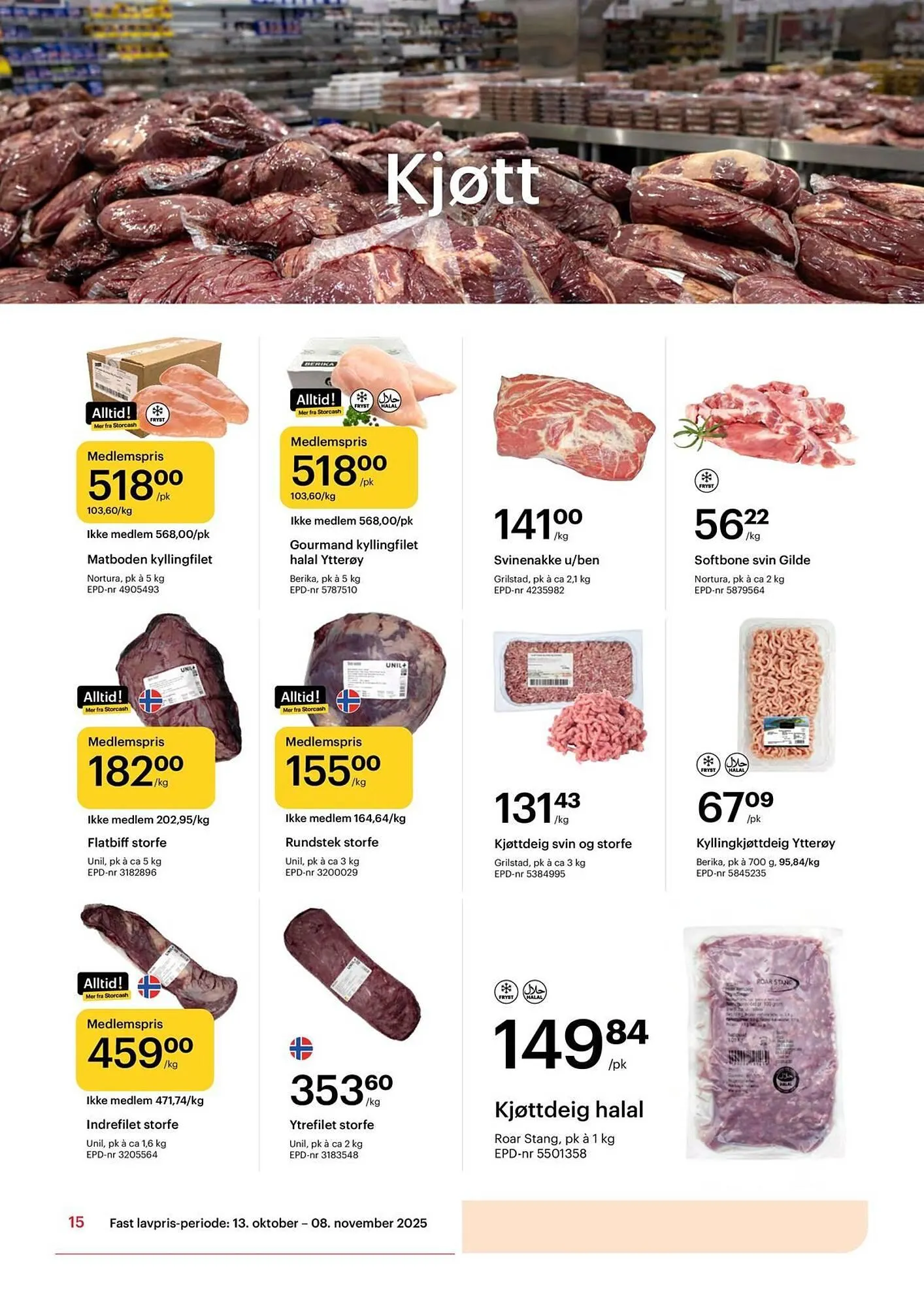 Storcash kundeavis fra 13. oktober til 8. november 2025 - kundeavisside 15