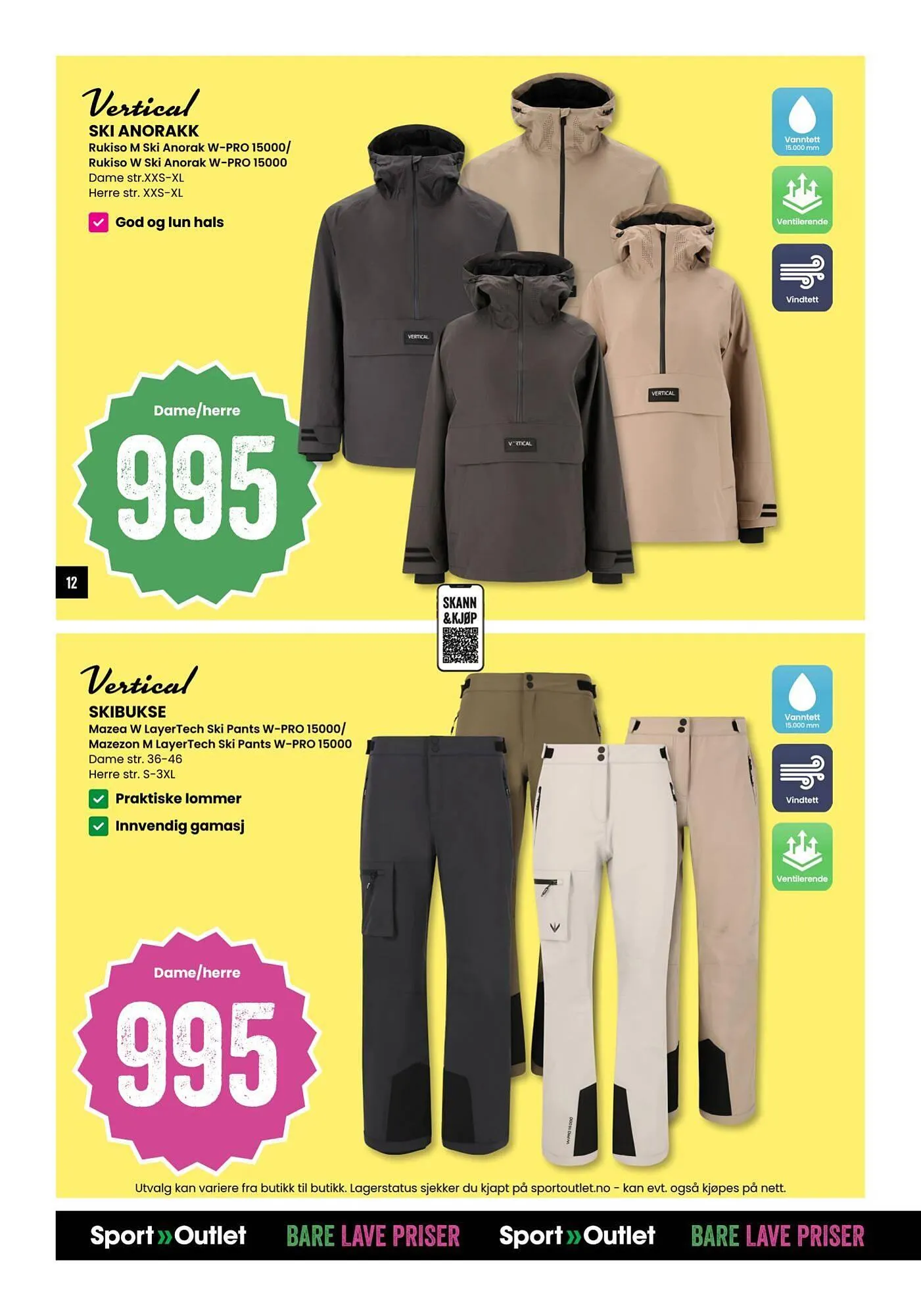 Sport Outlet kundeavis fra 20. januar til 2. februar 2026 - kundeavisside 12