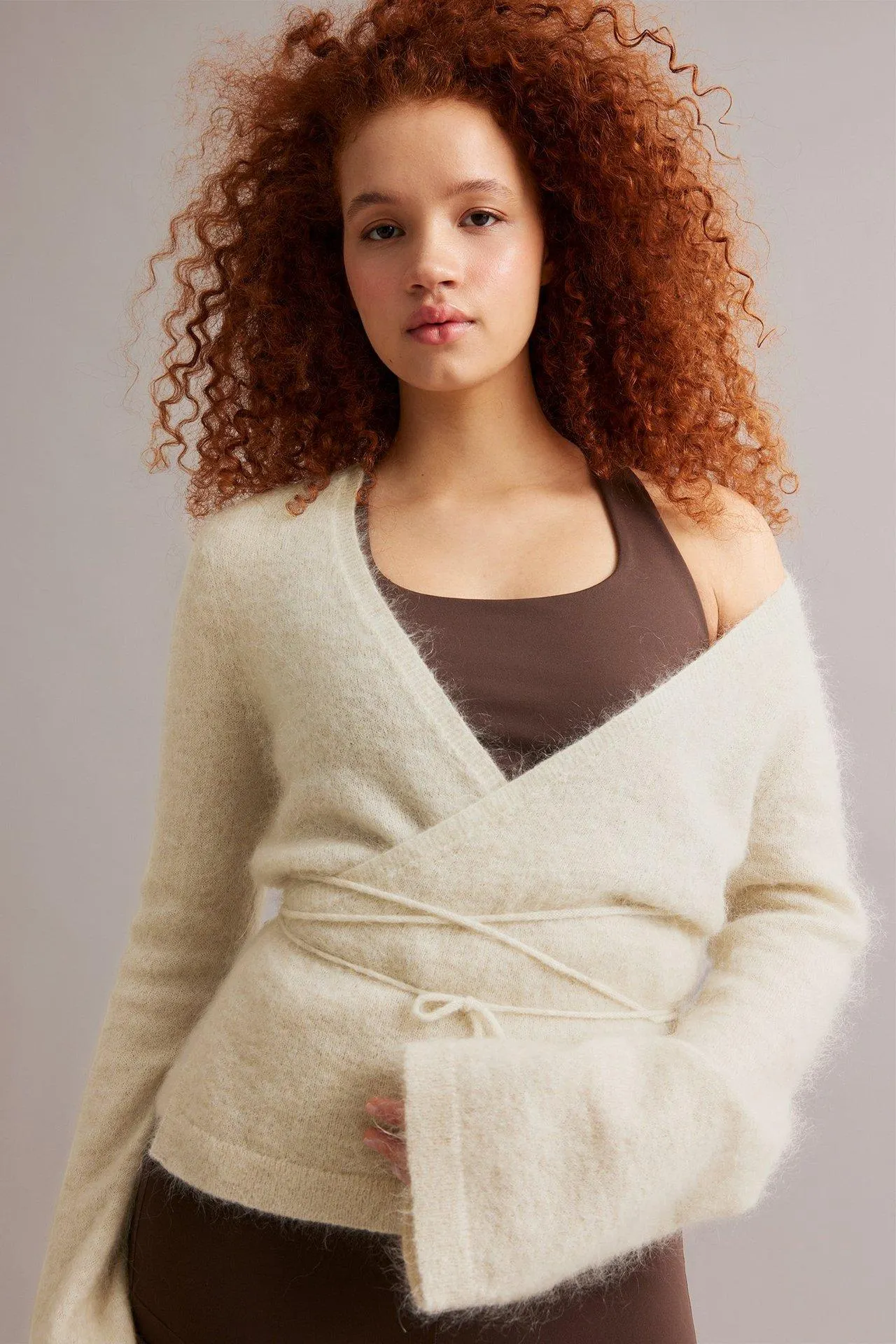 Omslagsjakke i ullblanding