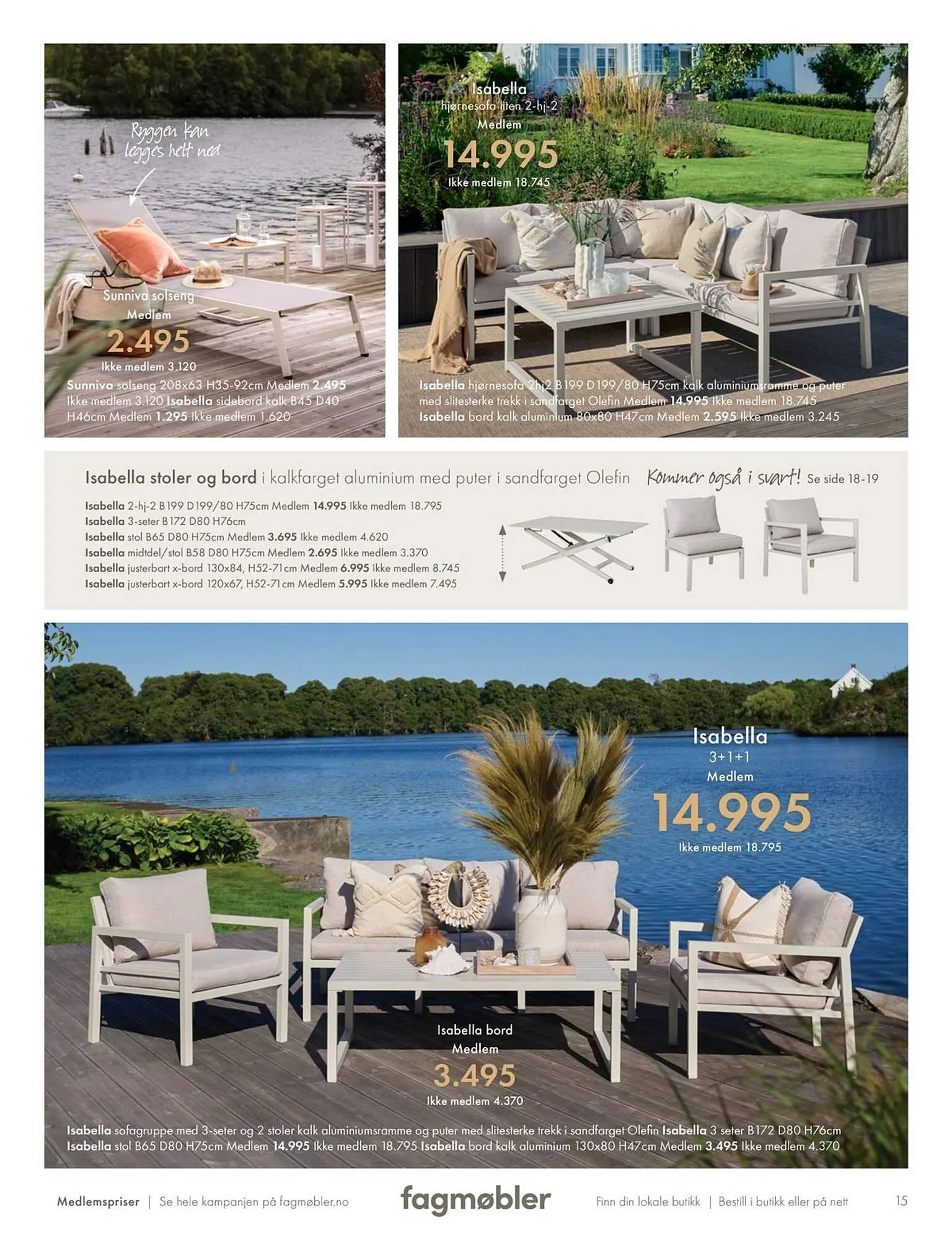 Fagmøbler kundeavis fra 1. mars til 14. mars 2026 - kundeavisside 15