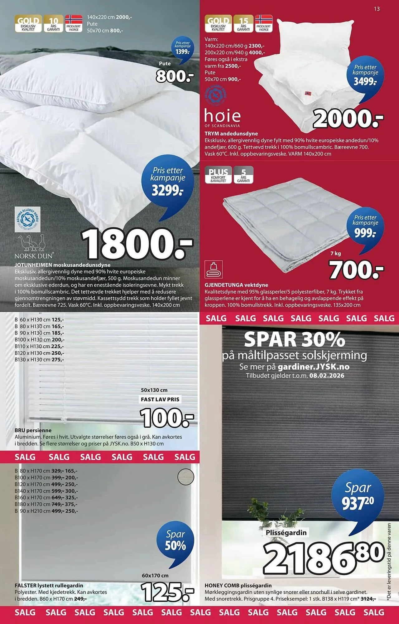 JYSK kundeavis fra 12. januar til 25. januar 2026 - kundeavisside 13