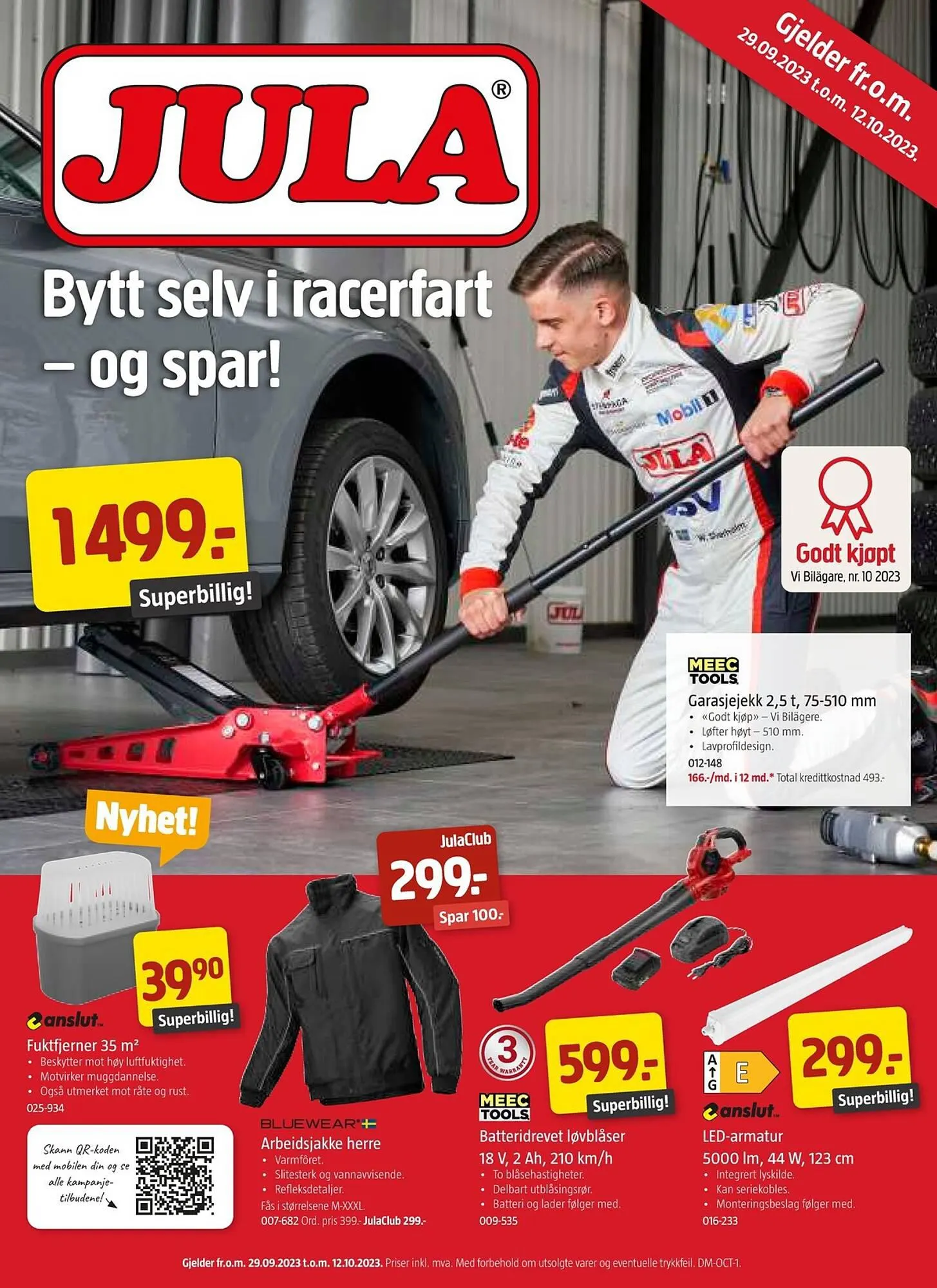 Jula Kundeavis fra 29. september til 12. oktober 2023 - kundeavisside 1