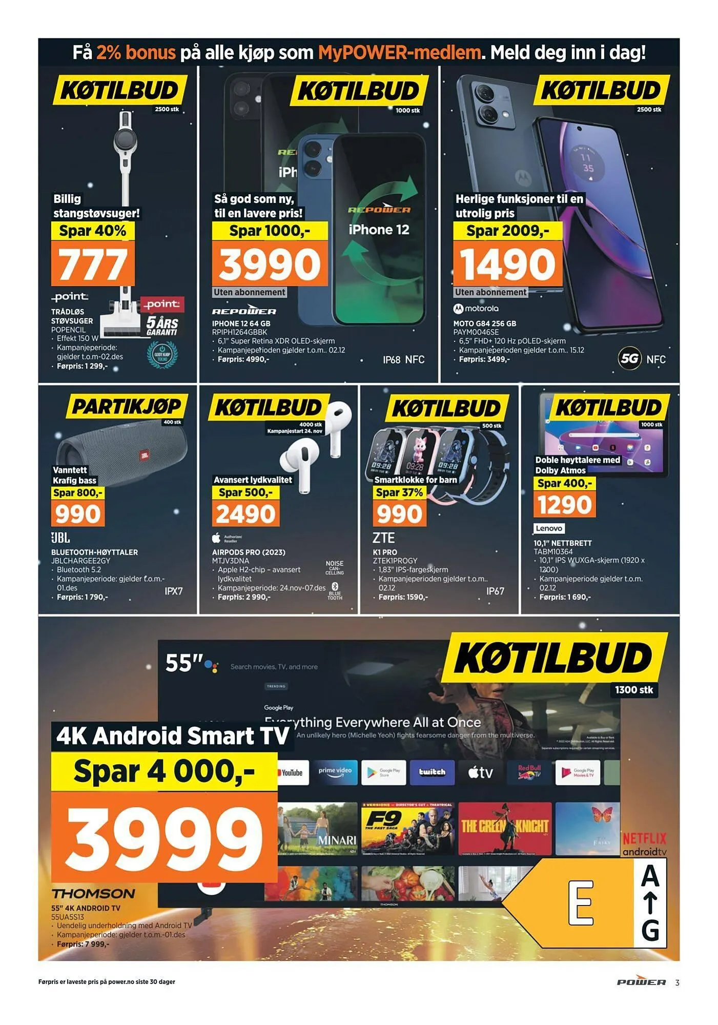 POWER Kundeavis fra 21. november til 2. desember 2024 - kundeavisside 3